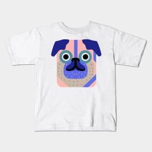 Pug Pastel Aesthetic Dog Owner Vintage Funny Pug Kids T-Shirt